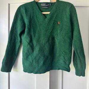 Ralph Lauren Green V-Neck Sweater